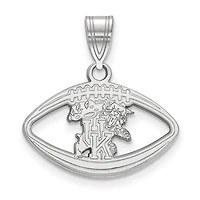 Women's Kentucky Wildcats Sterling Silver Mascot Football Pendant