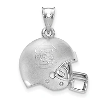 Women's South Carolina Gamecocks Sterling Silver 3D Helmet with Logo Pendant