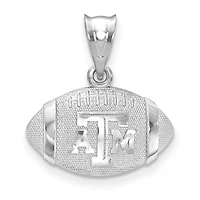 Women's Texas A&M Aggies Sterling Silver 3D Football Logo Pendant