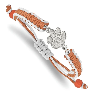 Women's Clemson Tigers Stainless Steel Color Bracelet