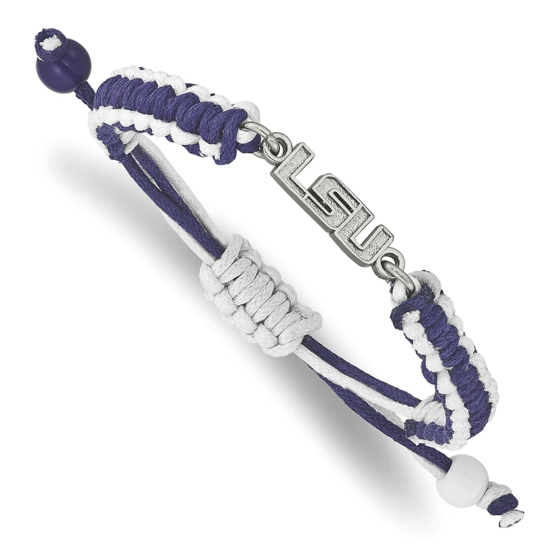 Women's LSU Tigers Stainless Steel Color Bracelet