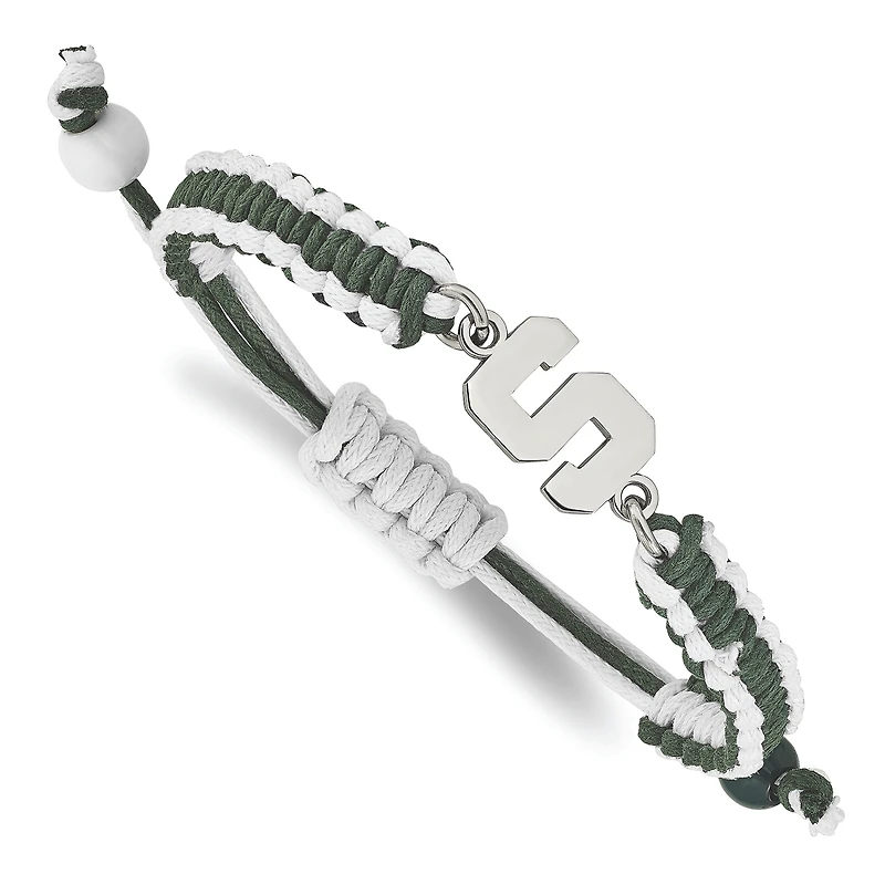 Women's Michigan State Spartans Stainless Steel Color Bracelet