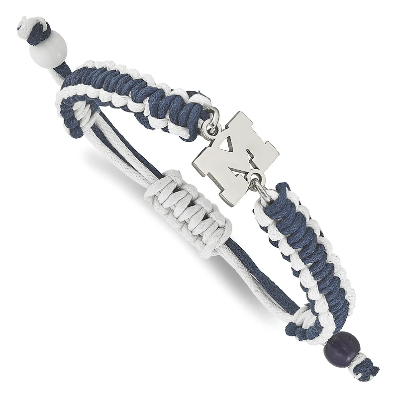 Women's Michigan Wolverines Stainless Steel Color Bracelet