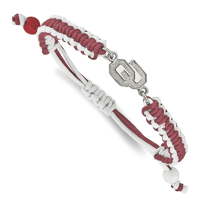 Women's Oklahoma Sooners Stainless Steel Color Bracelet