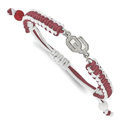 Women's Oklahoma Sooners Stainless Steel Color Bracelet