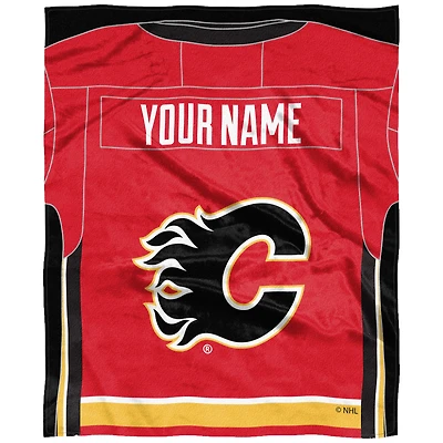 The Northwest Company Calgary Flames 50'' x 60'' Personalized Silk Touch Throw
