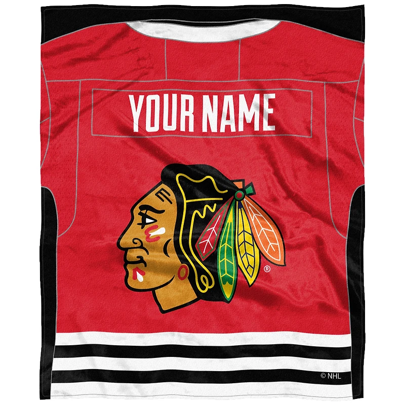 The Northwest Company Chicago Blackhawks 50'' x 60'' Personalized Silk Touch Throw