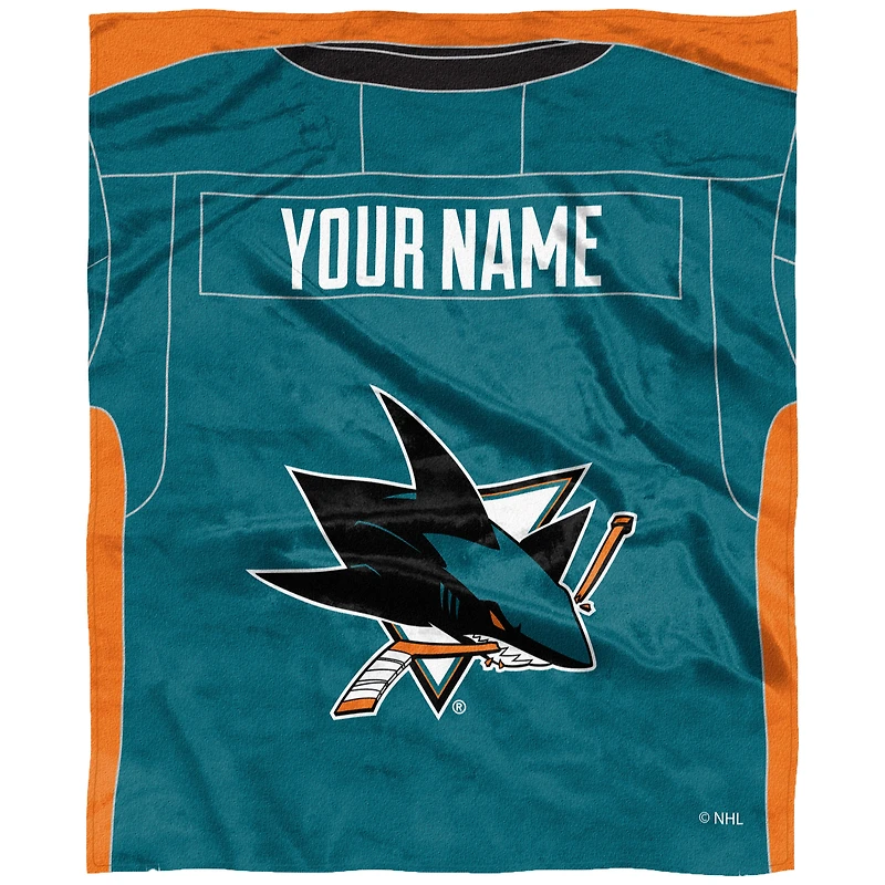 The Northwest Company San Jose Sharks 50'' x 60'' Personalized Silk Touch Throw