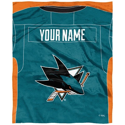 The Northwest Company San Jose Sharks 50'' x 60'' Personalized Silk Touch Throw