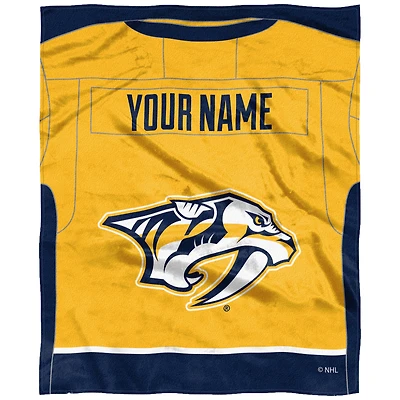 The Northwest Company Nashville Predators 50'' x 60'' Personalized Silk Touch Throw