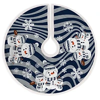 Dallas Cowboys Snowman Sherpa Christmas Tree Skirt