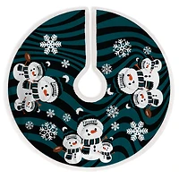 Philadelphia Eagles Snowman Sherpa Christmas Tree Skirt