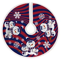 New York Giants Snowman Sherpa Christmas Tree Skirt