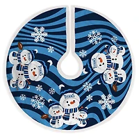 Tennessee Titans Snowman Sherpa Christmas Tree Skirt