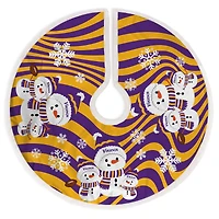 Minnesota Vikings Snowman Sherpa Christmas Tree Skirt