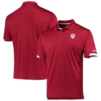 Men's Colosseum Crimson Indiana Hoosiers Santry Lightweight Polo