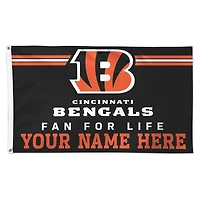 WinCraft Cincinnati Bengals 3' x 5' One-Sided Deluxe Personalized Flag