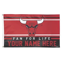 WinCraft Chicago Bulls 3' x 5' One-Sided Deluxe Personalized Flag