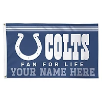 WinCraft Indianapolis Colts 3' x 5' One-Sided Deluxe Personalized Flag