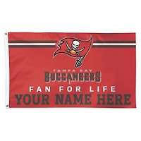 WinCraft Tampa Bay Buccaneers 3' x 5' One-Sided Deluxe Personalized Flag