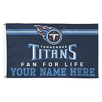 WinCraft Tennessee Titans 3' x 5' One-Sided Deluxe Personalized Flag
