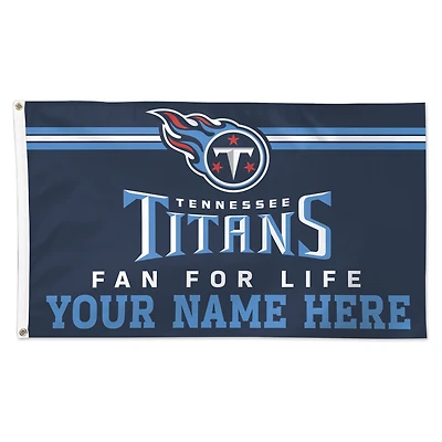 WinCraft Tennessee Titans 3' x 5' One-Sided Deluxe Personalized Flag