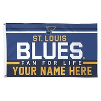 WinCraft St. Louis Blues 3' x 5' One-Sided Deluxe Personalized Flag