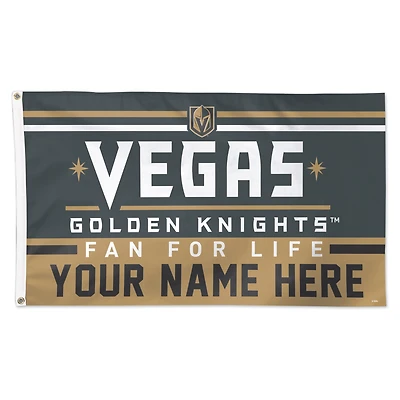 WinCraft Vegas Golden Knights 3' x 5' One-Sided Deluxe Personalized Flag