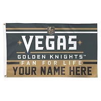 WinCraft Vegas Golden Knights 3' x 5' One-Sided Deluxe Personalized Flag