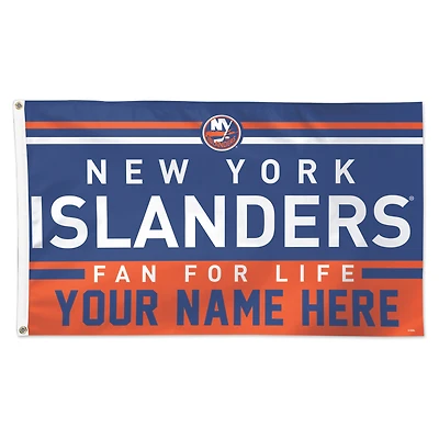 WinCraft New York Islanders 3' x 5' One-Sided Deluxe Personalized Flag