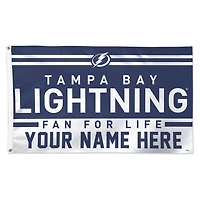 WinCraft Tampa Bay Lightning 3' x 5' One-Sided Deluxe Personalized Flag