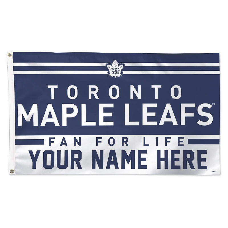 WinCraft Toronto Maple Leafs 3' x 5' One-Sided Deluxe Personalized Flag