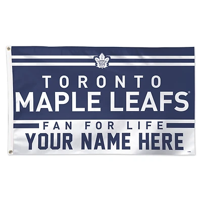 WinCraft Toronto Maple Leafs 3' x 5' One-Sided Deluxe Personalized Flag