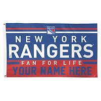 WinCraft New York Rangers 3' x 5' One-Sided Deluxe Personalized Flag