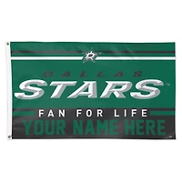 WinCraft Dallas Stars 3' x 5' One-Sided Deluxe Personalized Flag