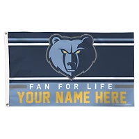 WinCraft Memphis Grizzlies 3' x 5' One-Sided Deluxe Personalized Flag