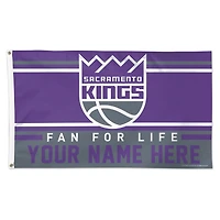 WinCraft Sacramento Kings 3' x 5' One-Sided Deluxe Personalized Flag