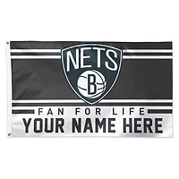 WinCraft Brooklyn Nets 3' x 5' One-Sided Deluxe Personalized Flag