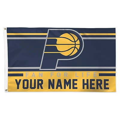 WinCraft Indiana Pacers 3' x 5' One-Sided Deluxe Personalized Flag