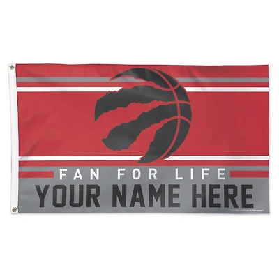 WinCraft Toronto Raptors 3' x 5' One-Sided Deluxe Personalized Flag