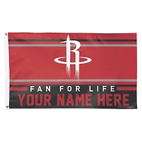 WinCraft Houston Rockets 3' x 5' One-Sided Deluxe Personalized Flag