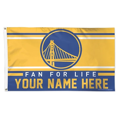 WinCraft Golden State Warriors 3' x 5' One-Sided Deluxe Personalized Flag