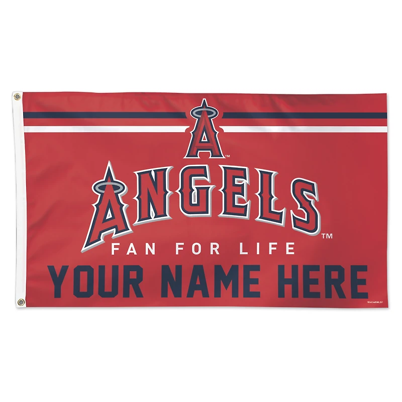 WinCraft Los Angeles Angels 3' x 5' One-Sided Deluxe Personalized Flag
