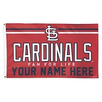 WinCraft St. Louis Cardinals 3' x 5' One-Sided Deluxe Personalized Flag
