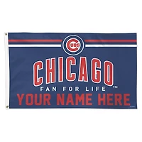 WinCraft Chicago Cubs 3' x 5' One-Sided Deluxe Personalized Flag