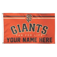 WinCraft San Francisco Giants 3' x 5' One-Sided Deluxe Personalized Flag