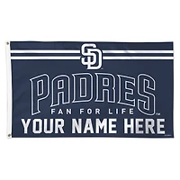 WinCraft San Diego Padres 3' x 5' One-Sided Deluxe Personalized Flag