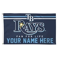 WinCraft Tampa Bay Rays 3' x 5' One-Sided Deluxe Personalized Flag