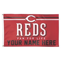 WinCraft Cincinnati Reds 3' x 5' One-Sided Deluxe Personalized Flag
