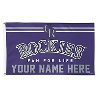 WinCraft Colorado Rockies 3' x 5' One-Sided Deluxe Personalized Flag